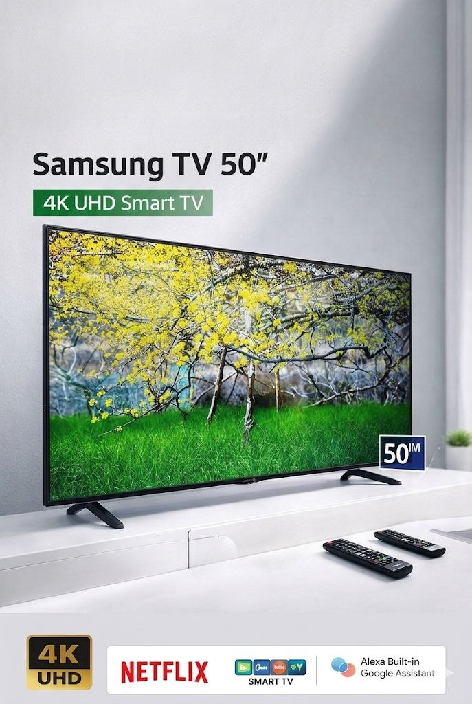 Samsung TV 50” 4K UHD Smart