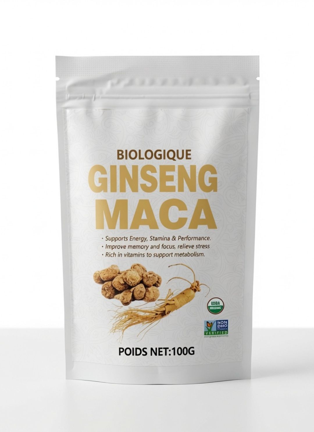 🌿 Retrouvez Votre Énergie Naturelle avec la Maca & le Ginseng 100 % Bio