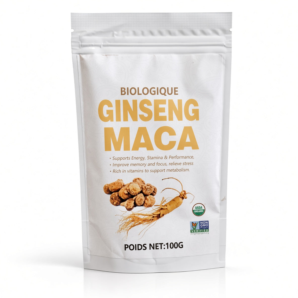 🌿 Retrouvez Votre Énergie Naturelle avec la Maca & le Ginseng 100 % Bio