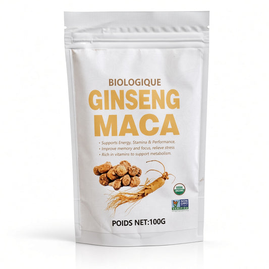 🌿 Retrouvez Votre Énergie Naturelle avec la Maca & le Ginseng 100 % Bio
