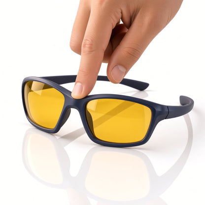 Lunettes de Conduite de Nuit Anti-Éblouissement – Vision Haute Définition & Sécurité, Fini l'éblouissement par les phares LED ! Redécouvrez le plaisir et la sécurité de conduire la nuit.